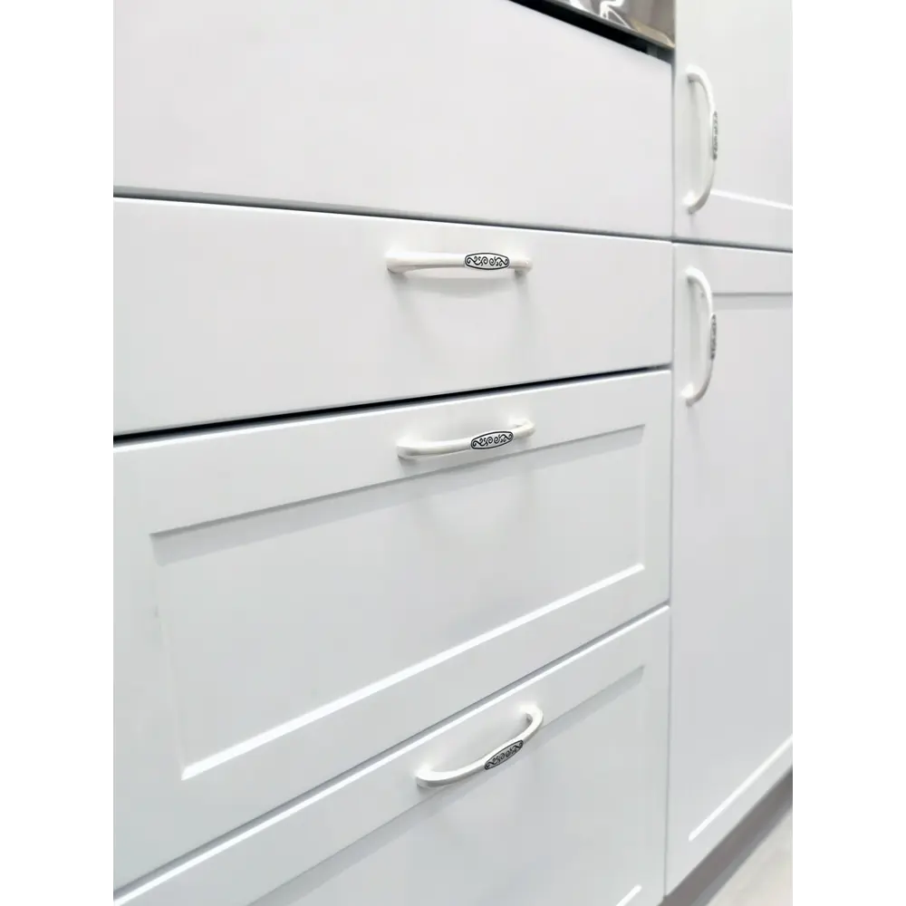 Мебельная ручка-скоба Jet 190 RZ190Z 96 мм белый STLM-2200307 - Вид №2