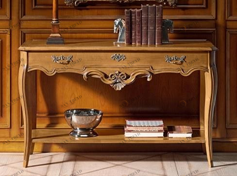 Prestige Прямоугольный консольный стол из вишневого дерева с ящиками Capricci Cvb010