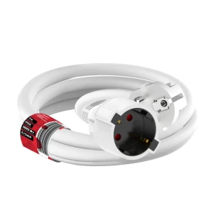 Удлинитель бытовой Duwi 3x1.5 5 1 розетка с заземлением 3680 Вт цвет белый