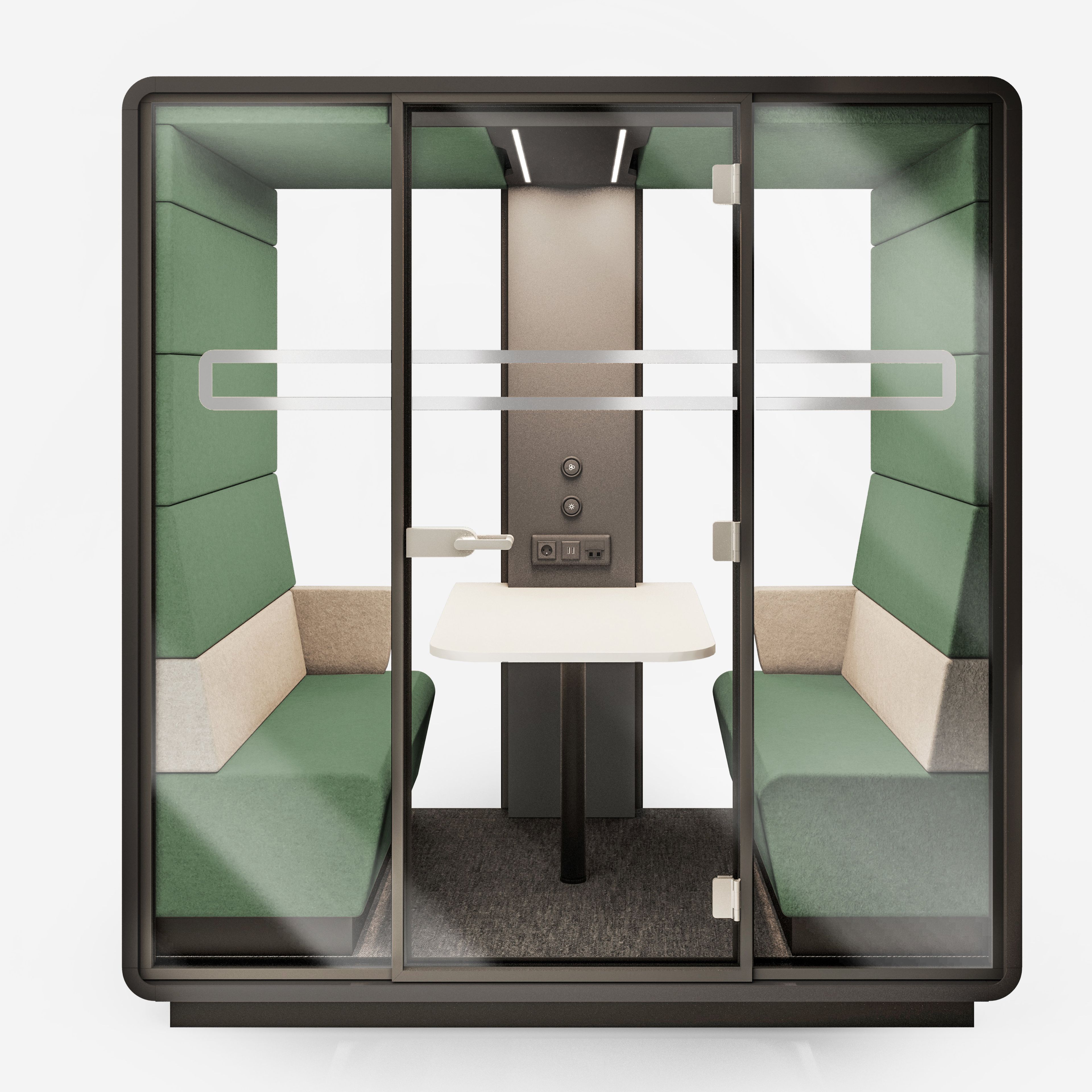 Многосторонняя акустическая офисная кабина со встроенным освещением Mikomax Smart Office Hushoffice ARCH-00086277 - Вид №20
