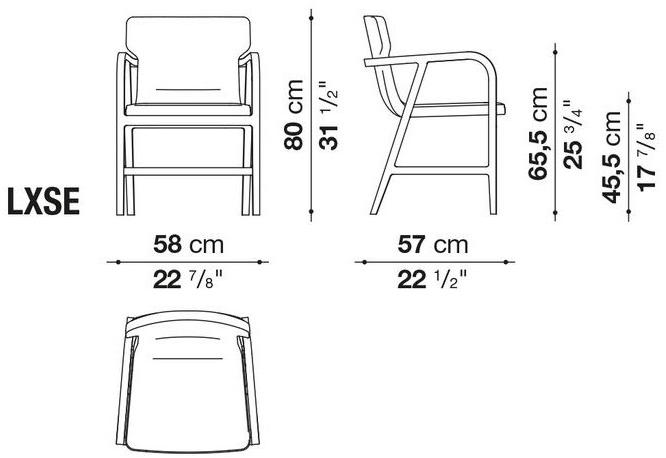 Maxalto Мягкое кожаное кресло с подлокотниками Fulgens sun-id-1395938 - Вид №1