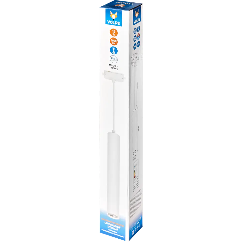Трековый светильник светодиодный Volpe ULB-Q310 12 Вт 2 м² цвет белый STLM-2023694 - Вид №4