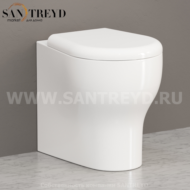 451601 Приставной унитаз напольный Белый Kerasan K09 Италия