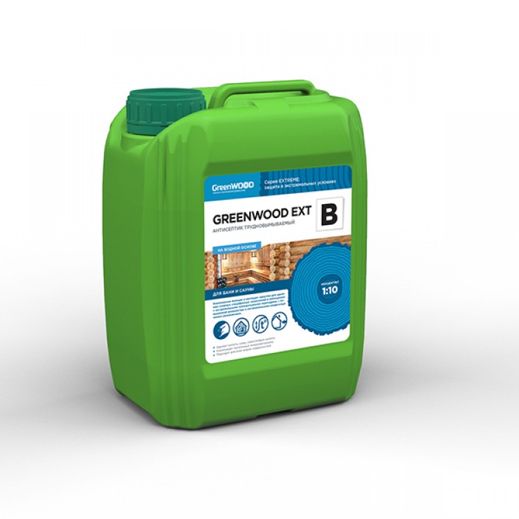 GWE-BK/05 GreenLAB GREENWOOD EXT B Концентрат 1:10, 5 л, МОЮЩЕЕ СРЕДСТВО С ДЕЗИНФИЦИРУЮЩИМ ЭФФЕКТОМ 
