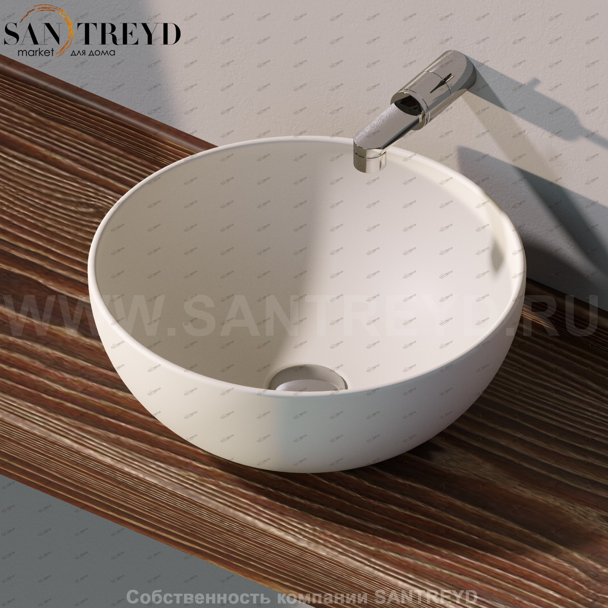 AP40A9003 Накладная раковина на столешницу  круглая Ceramica Flaminia App