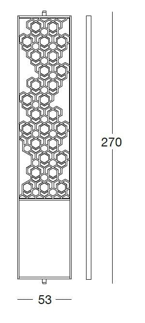 Подгонянная алюминиевая перегородка Longhi Loveluxe 2018-Illusion collection ARCH-00085720 - Вид №3