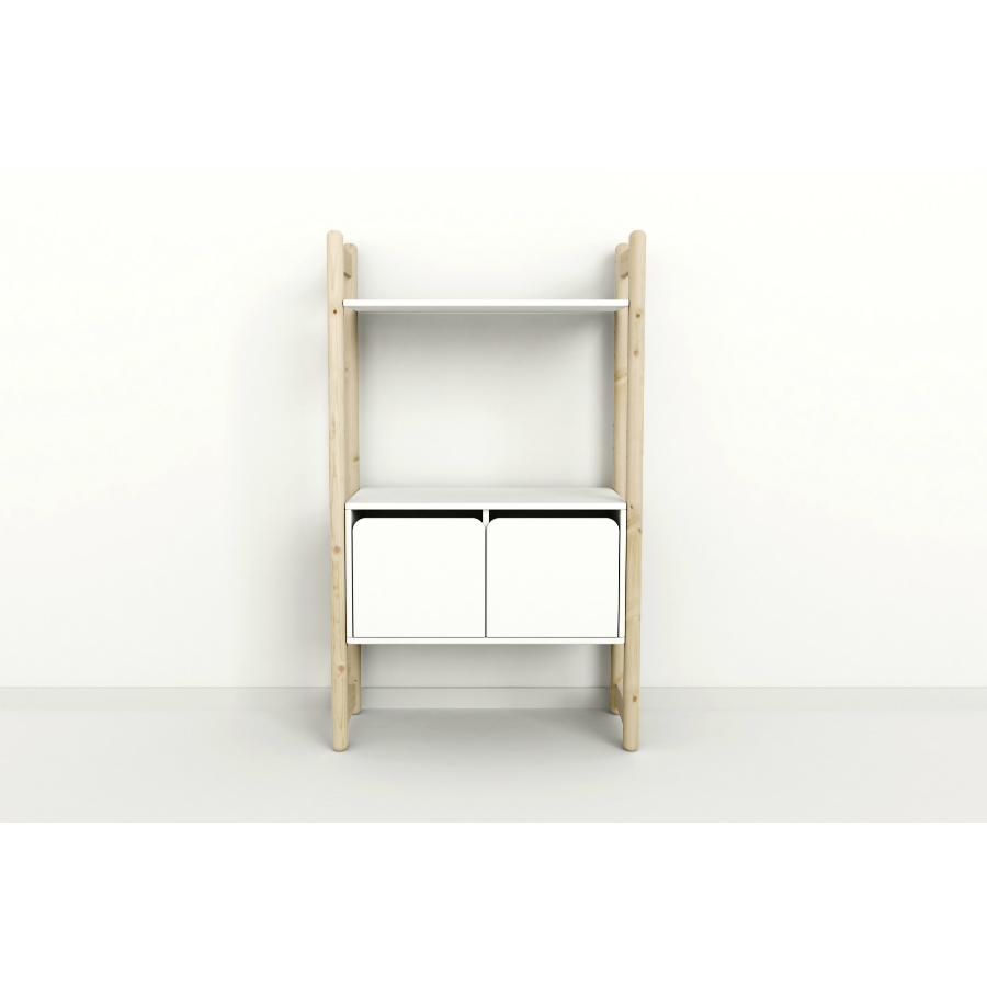 Гарнитур Midi С, 1 полка и 1 шкаф, лакированный Flexa 812650280 - Вид №1