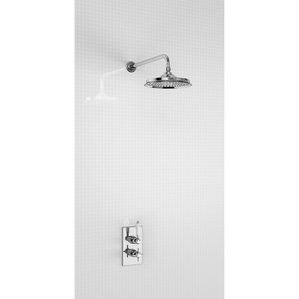 Душевая стойка с встроенным термостатом На 1 выпуск, верхняя лейка 12', ХРОМ [BARC73 CHR + V60] Arcade Burlington ARC73 CHR, V60/ARCV60 CHR - Вид №1