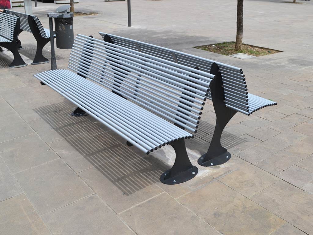 Стальная скамья с разъемом USB EUROCOMITALIA SHARK SMART ARCH-00051729 - Вид №2