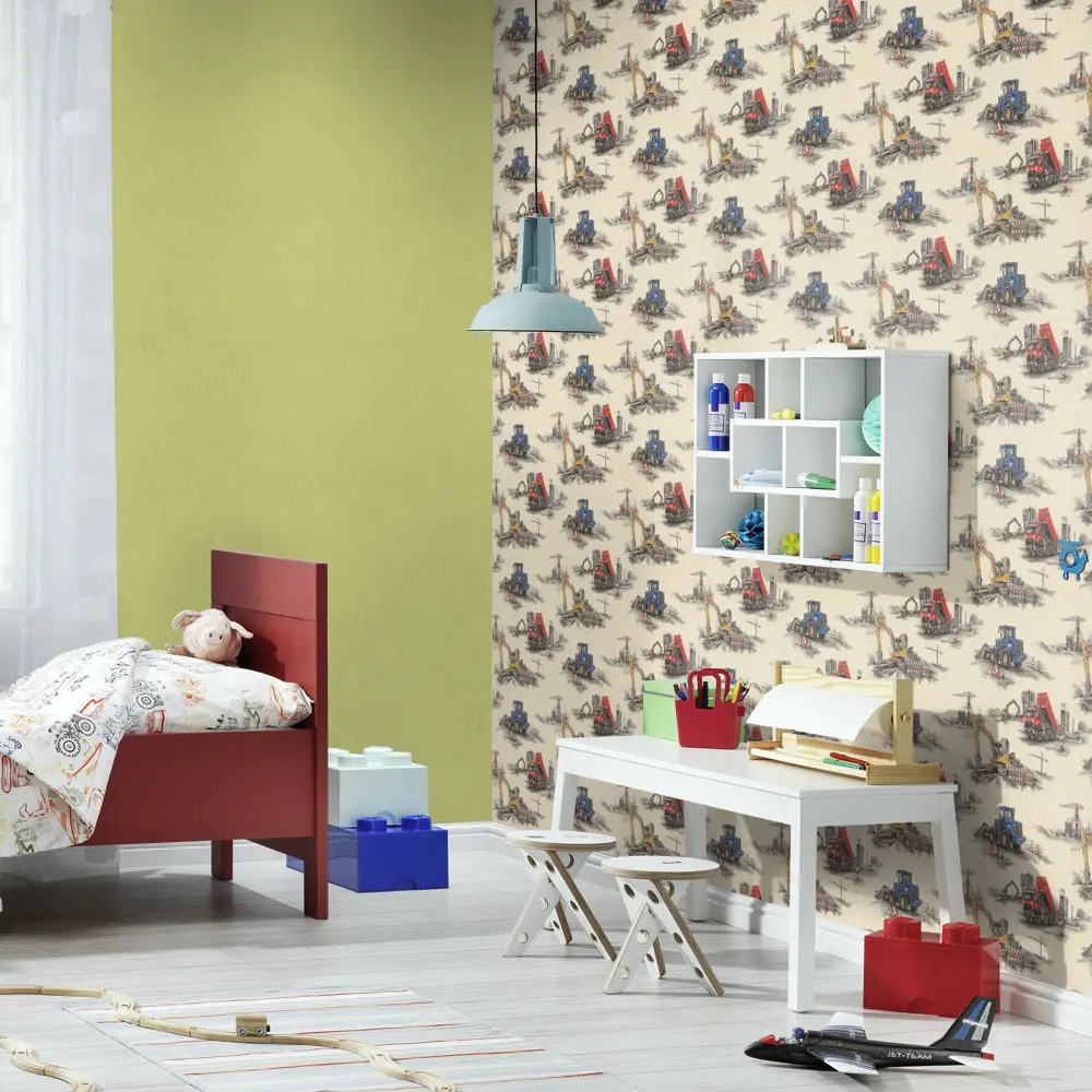 Обои бумажные Rasch Kids & Teens зеленые 247459 0.53 м 82037030 STLM-2019381 - Вид №4