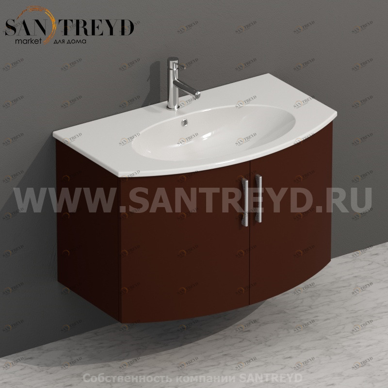 MDMA80Y099 Тумба с двумя створками 78 см коричневая Globo 4ALL Италия Ceramica Globo