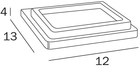 INDA® Настенная стеклянная мыльница New europe A49110 - Вид №1