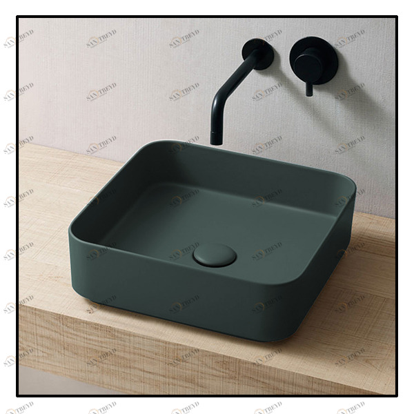 SHCOLAQ40MU Накладная раковина на столешницу  квадратная Ceramica Cielo 