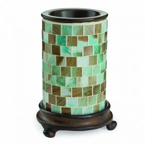 Аромасветильник настольный "Морское свечение" стекло CANDLE WARMERS  268166 Зеленый