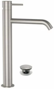 Remer Rubinetterie Смеситель для раковины, однорычажный, настольный, из нержавеющей стали X style inox Ss x 10 b/lxlb