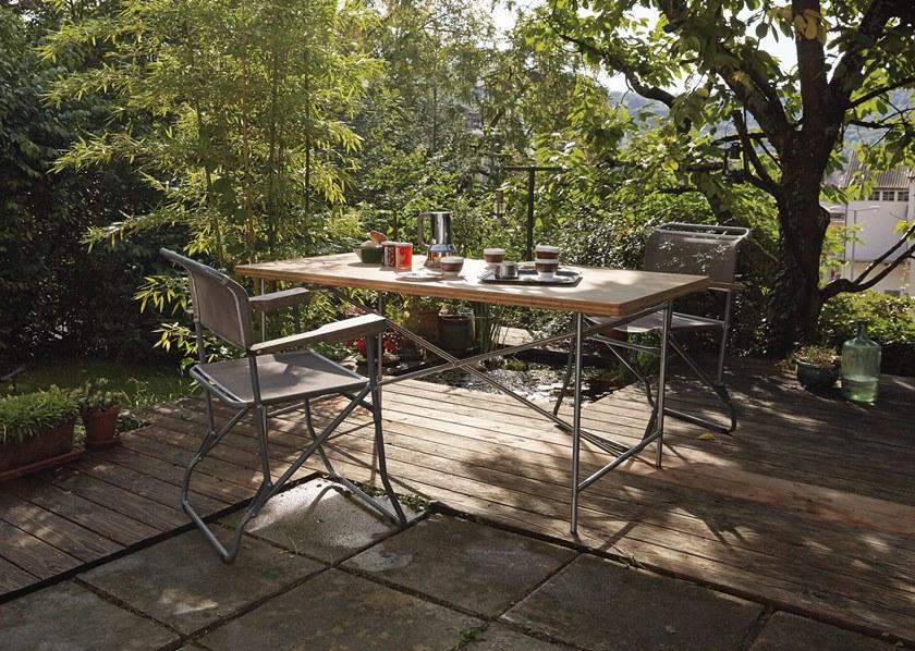 Richard Lampert Прямоугольный стол из стали и дерева Eiermann sun-id-1358098 - Вид №3