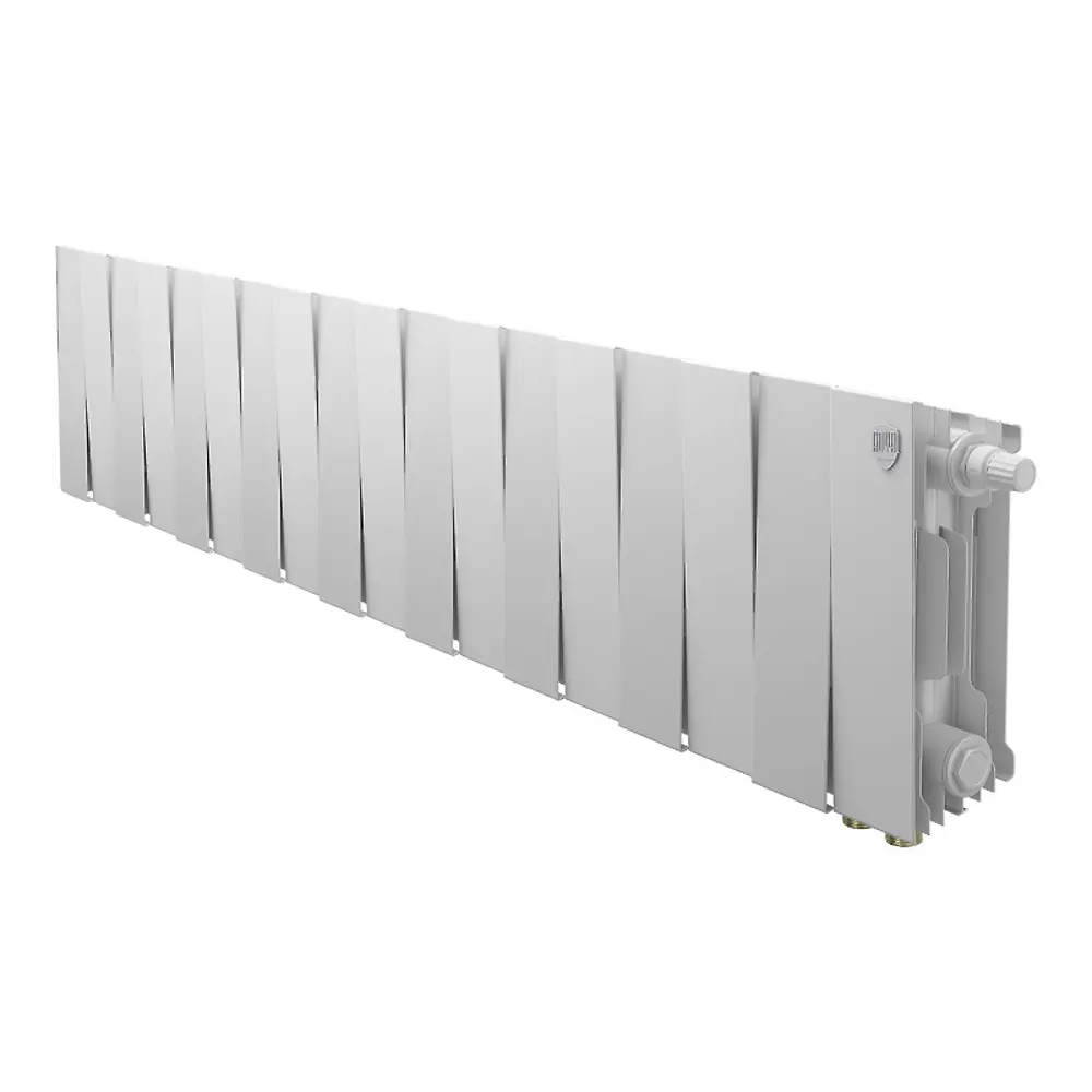 Радиатор секционный Royal Thermo Pianoforte VDR 200/100 18 секций нижнее правое подключение биметалл белый STLM-2041126