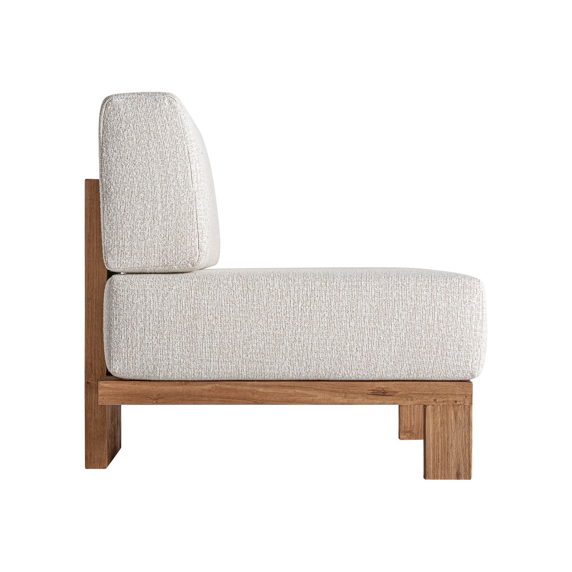 Центральное садовое кресло из ткани и дерева Vical Home голова ARCH-00025507 - Вид №2