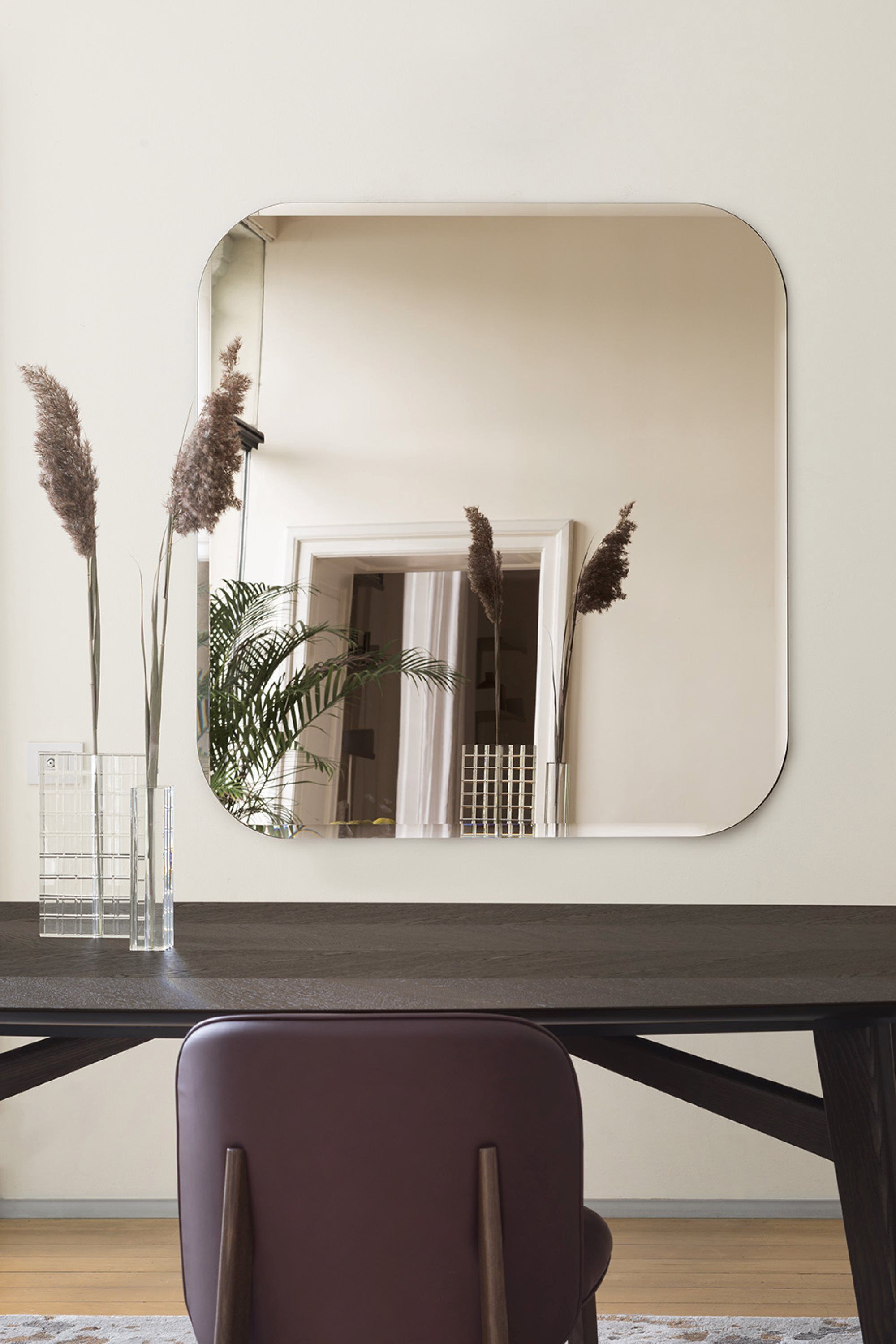 Квадратное настенное зеркало Calligaris BEVEL ARCH-00006251