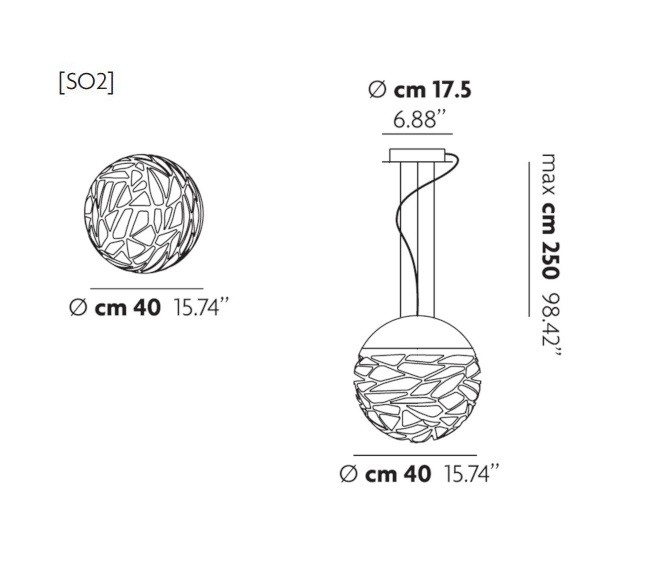 Studio Italia Design Kelly SO2 141003 bk bk светильник подвесной 98172 - Вид №4