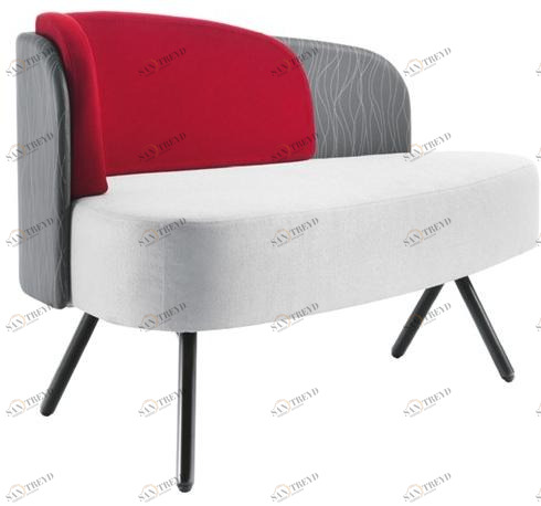 Sesta Скамья из ткани со спинкой Blog Bg-084 + bg-103