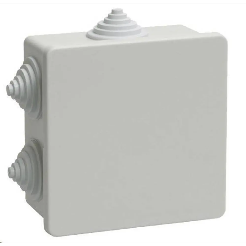 Распределительная коробка открытая Mirkl D 120x80x50 мм 6 вводов IP55 цвет серый 86577648 STLM-2209419 Santreyd 