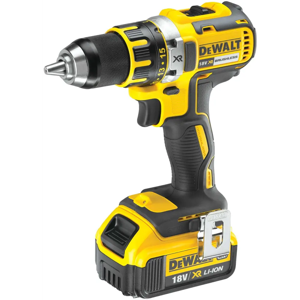 Дрель-шуруповерт аккумуляторная Dewalt DCD790M2-QW, 18 В Li-ion 2х4 Ач STLM-2188363 - Вид №1