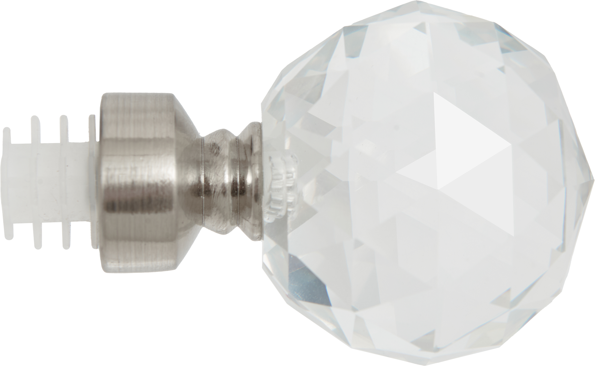 Наконечник для карниза INSPIRE хром матовый 20 см (2 шт) 85186706 STLM-0059627