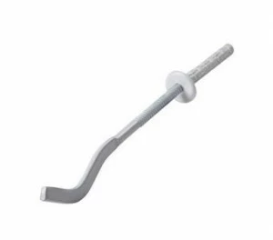 Кронштейн радиатора анкерный белый усиленный 22 см