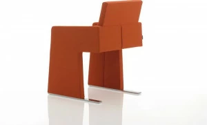 Billiani Кресло с мягкой обивкой и подлокотниками Inka steel