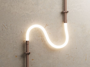 Гибкая светодиодная трубка с порошковым покрытием алюминиевые фитинги