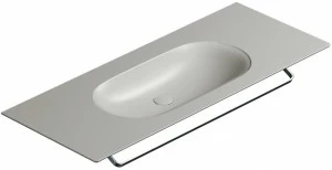 1125HZCS Подвесная раковина настенная консольная овальная CERAMICA CATALANO  серая