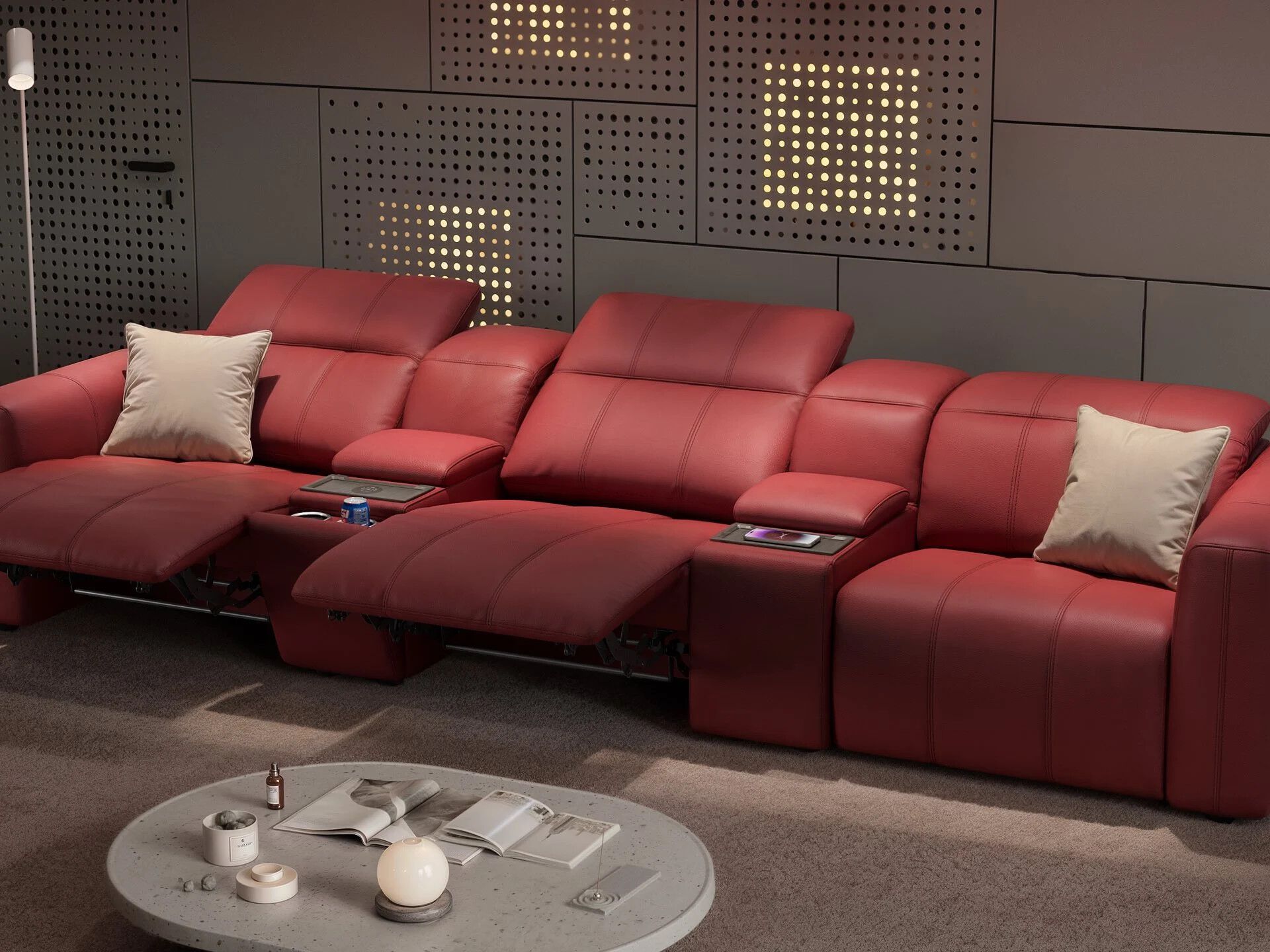 3-местный кожаный диван Sofanella Florida Kino ARCH-00134441 - Вид №3