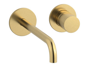 Настенный смеситель для раковины со сливом