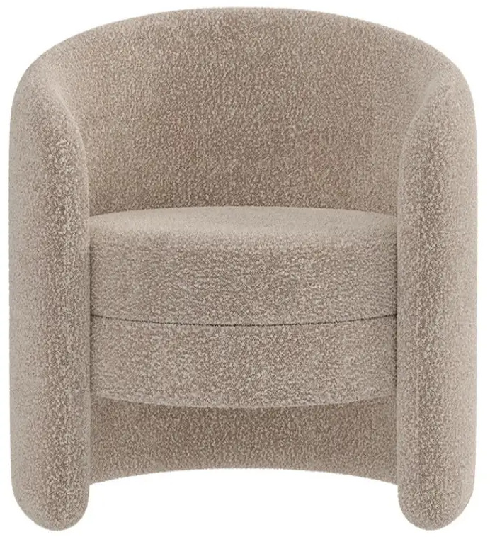 91313201 Кресло Ellipse furniture E7.4 70x88x59 см текстиль цвет капучино STLM-1094975
