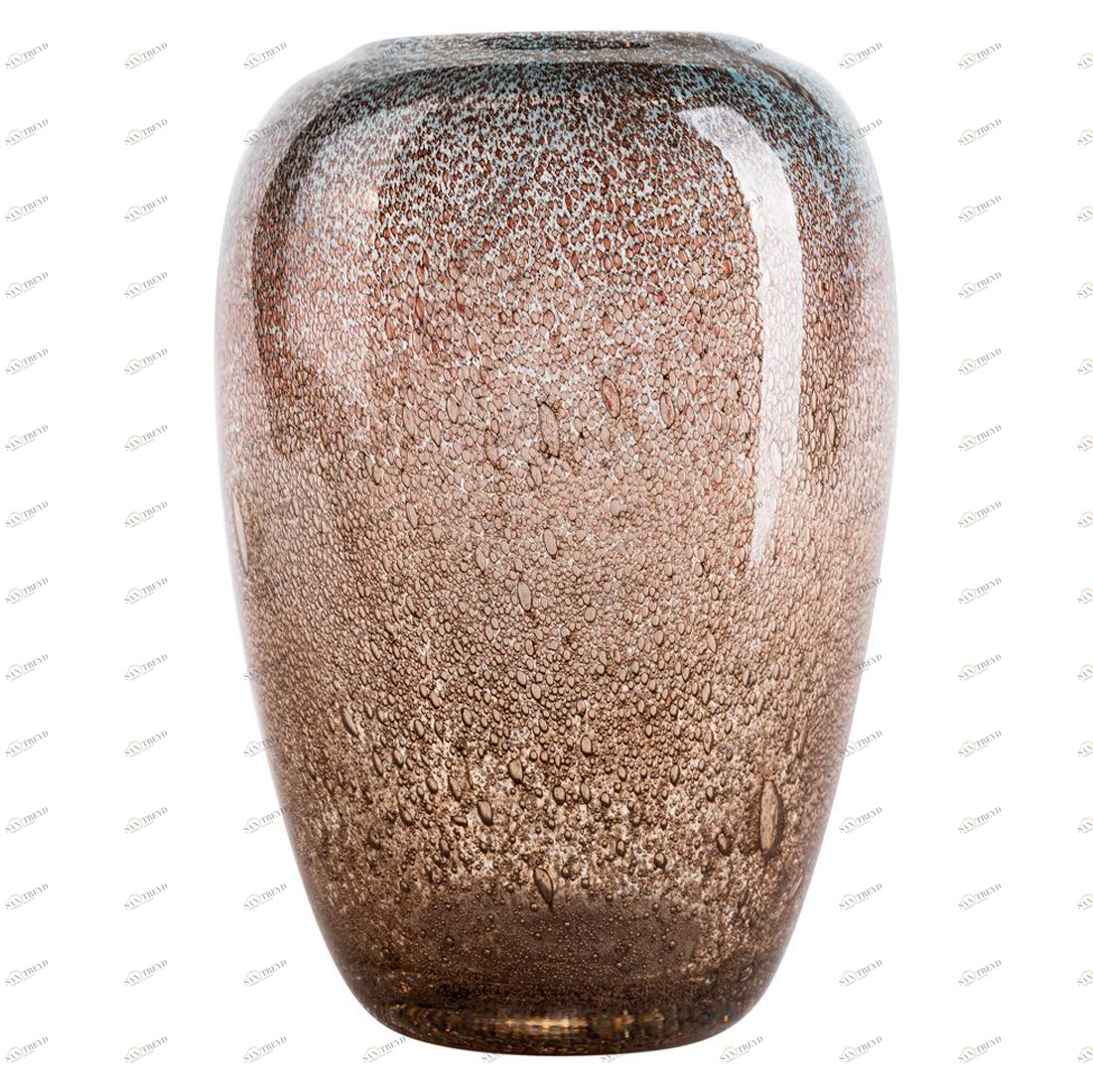 Ваза для цветов стеклянная бежевая D17,5x27 см GARDA DECOR - 352256 Бежевый;коричневый 