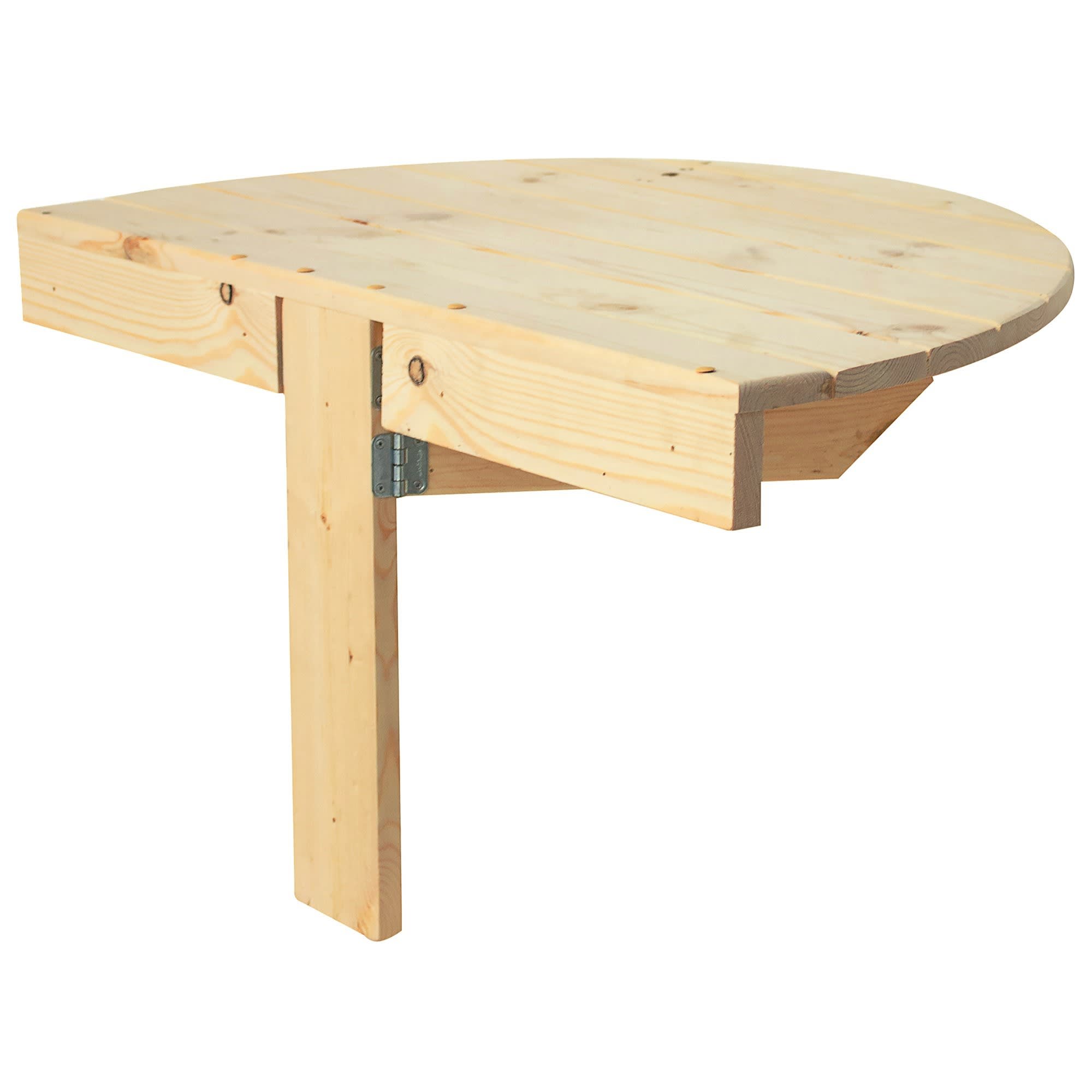 18856173 Стол навесной пристенный, откидывающийся полукруглый 80x50x42 см Santreyd  - Вид №3