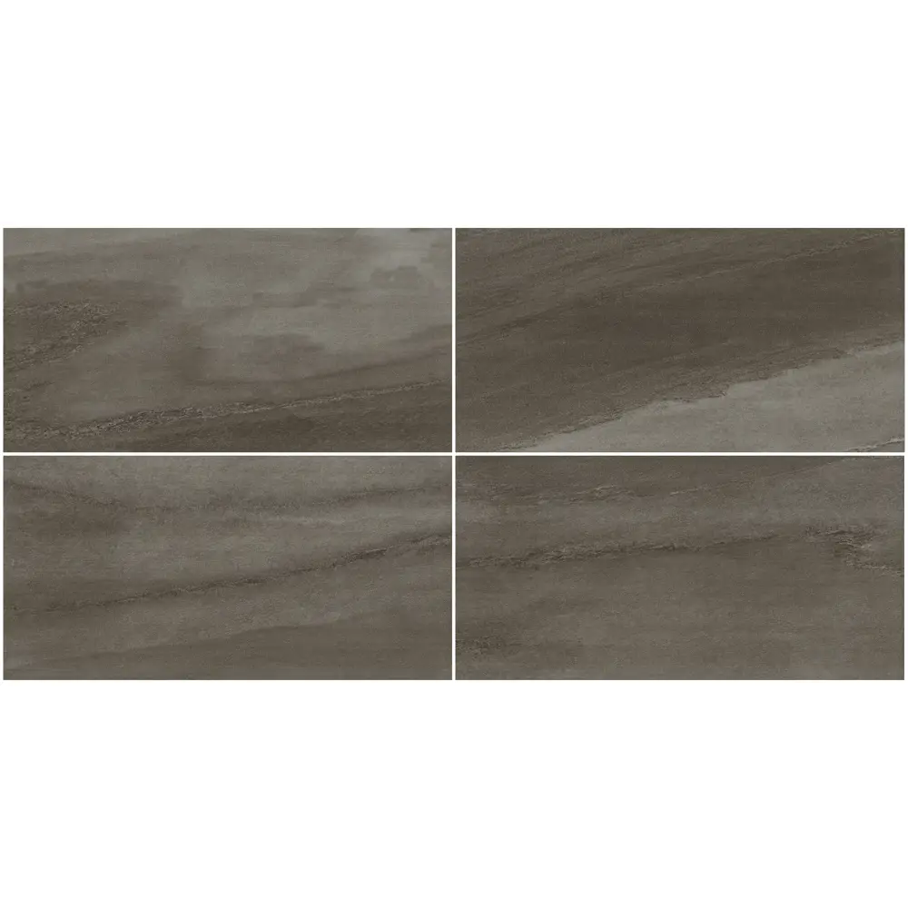 Глазурованный керамогранит Duna Damasco Antracite Sugar 60x120 см 1.44 м² матовый цвет черный STLM-2112461 - Вид №1