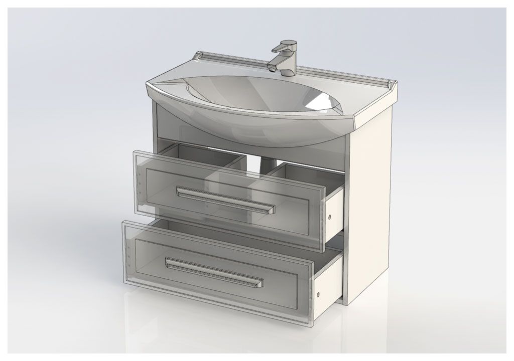 Тумба под раковину Aquanet Остин 75 дуб кантербери/белый sun-id-270618 - Вид №6