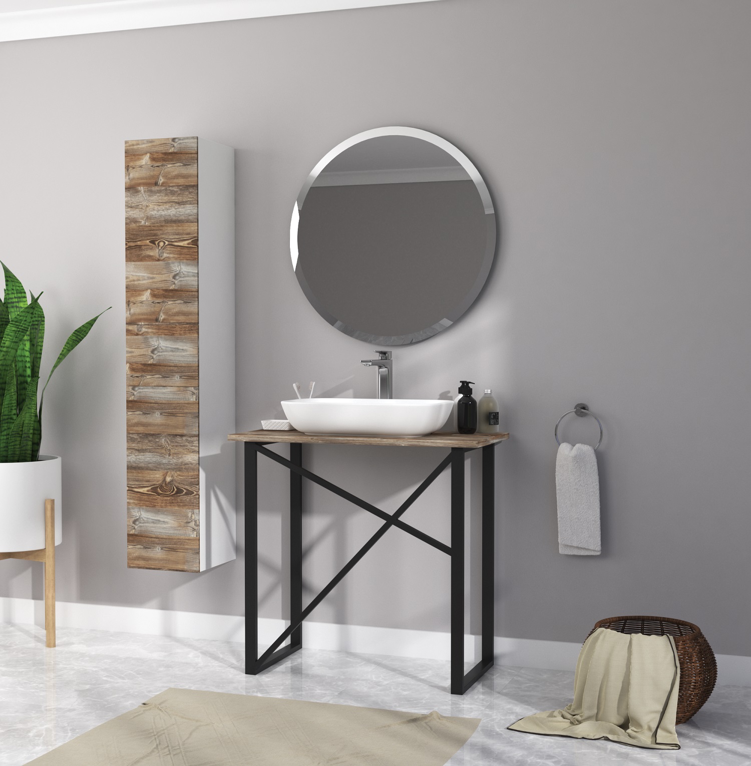 У85578 Зеркало Aurora 80 1 Marka  - Вид №2