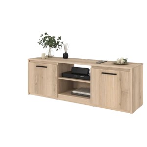 Тумба под телевизор Лион 150x50x41.6 см ЛДСП цвет дуб комано