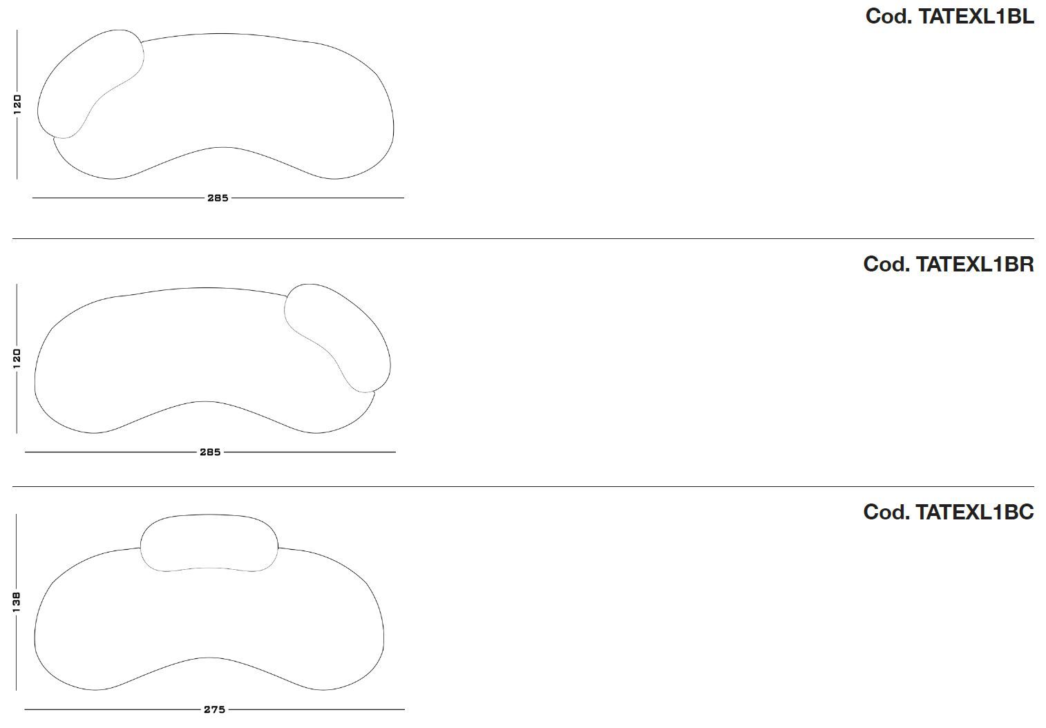 4-местный изогнутый тканевый диван Secolo TATEYAMA XL ARCH-00033003 - Вид №10