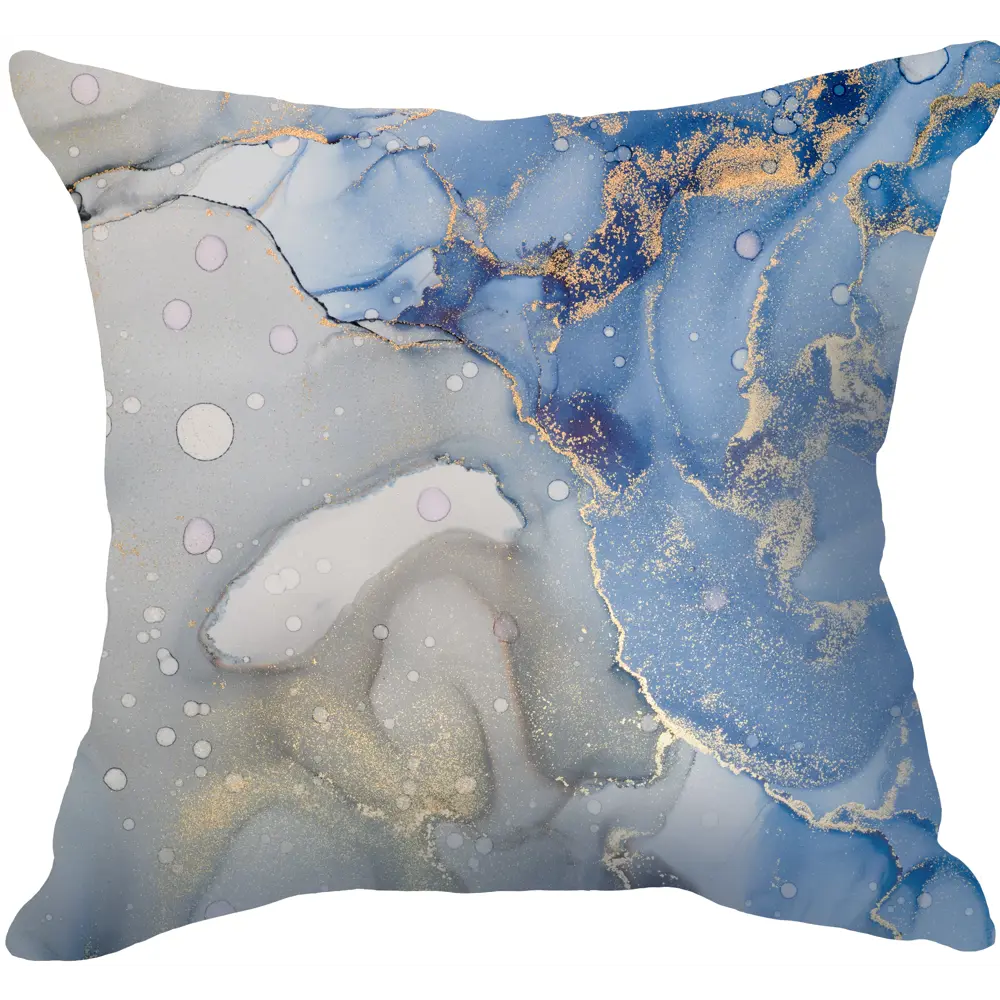 Подушка Монца 40x40 см цвет серо-голубой SEASONS STLM-2108189