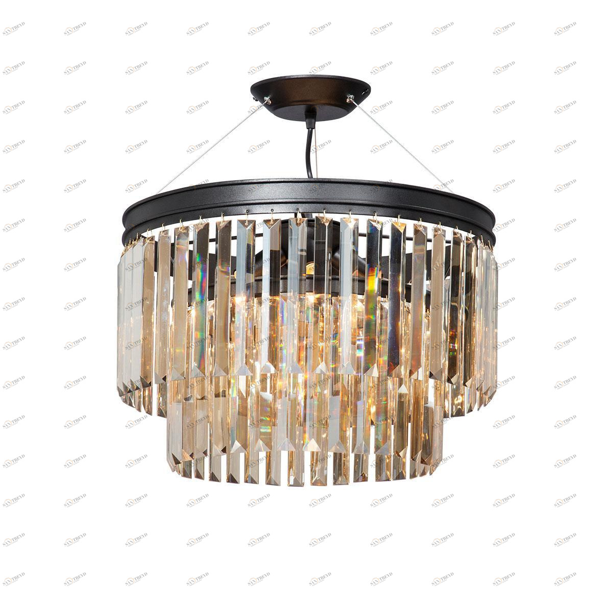 Потолочная люстра Vitaluce V5148-1/6S VITALUCE ДИЗАЙНЕРСКИЕ, ДВУХЪЯРУСНЫЕ 194012 Черный 