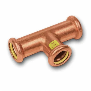110130181518 SANHA 10130 пресс-фитинг газ, медь, тройник ВПр 18x15x18 мм