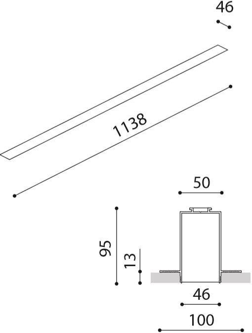 Arkoslight Линейный световой профиль из алюминия Fifty sun-id-1405851 - Вид №17