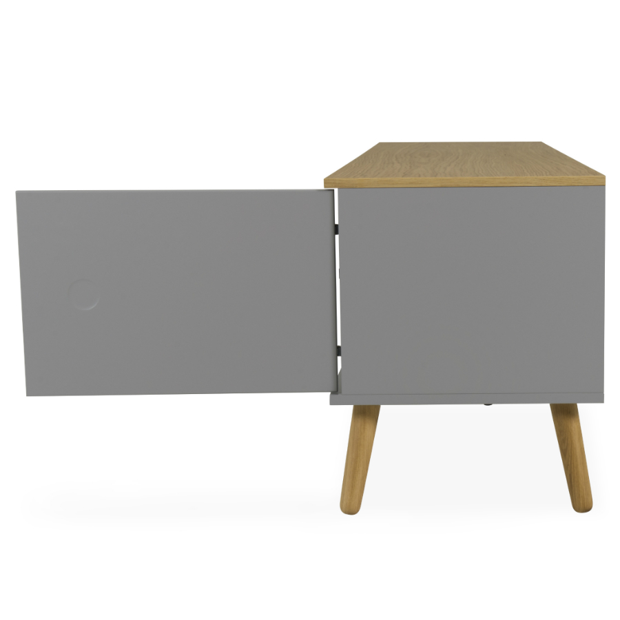 Тумба под ТВ Tenzo Dot, 54х192х43 см, дуб, серая 1665612 - Вид №6