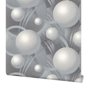 Флизелиновые обои Palitra Family Grandpop серые с виниловым покрытием 89374381