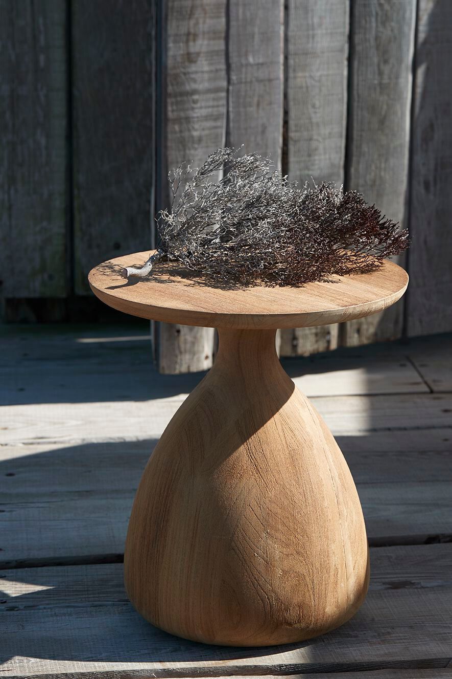 Деревянный круглый садовый журнальный столик MANUTTI Цуки ARCH-00101660 - Вид №5