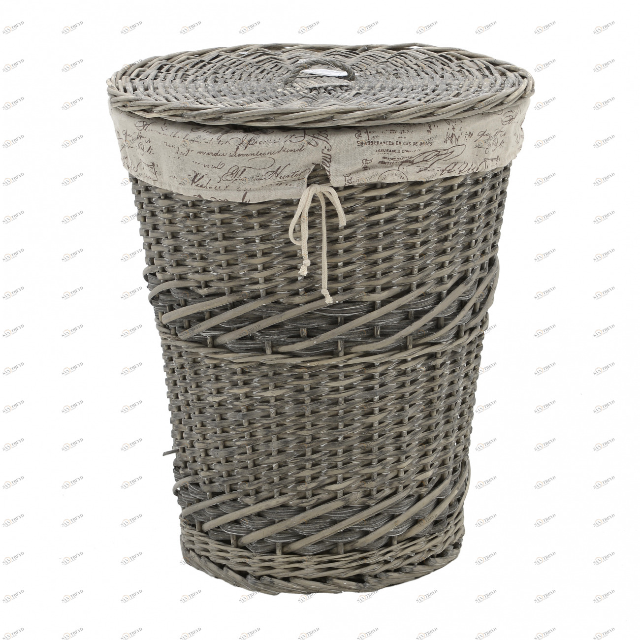 Корзина для белья с крышкой коричневого цвета TO4ROOMS  212456 Коричневый 